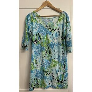 Lilly Pulitzer Women's Michele Top Let's Cha Cha V-Neck‎ Blouse Size Medium